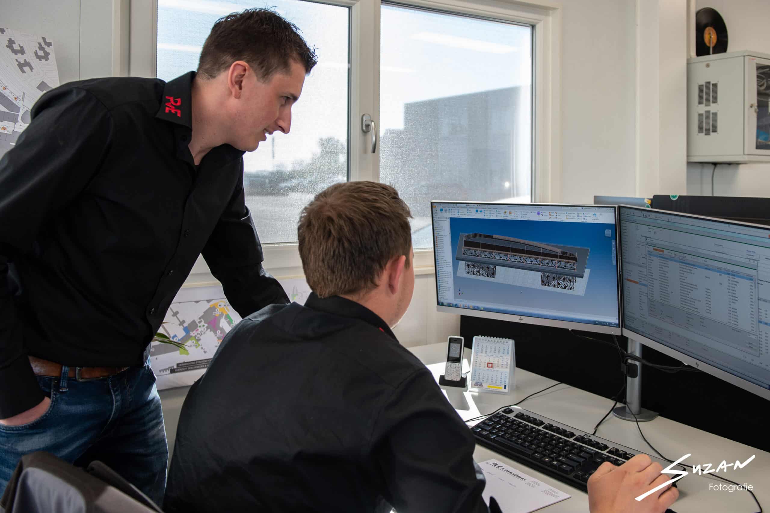 Engineer van P. van Eijzeren werkt aan een technisch maatwerkontwerp