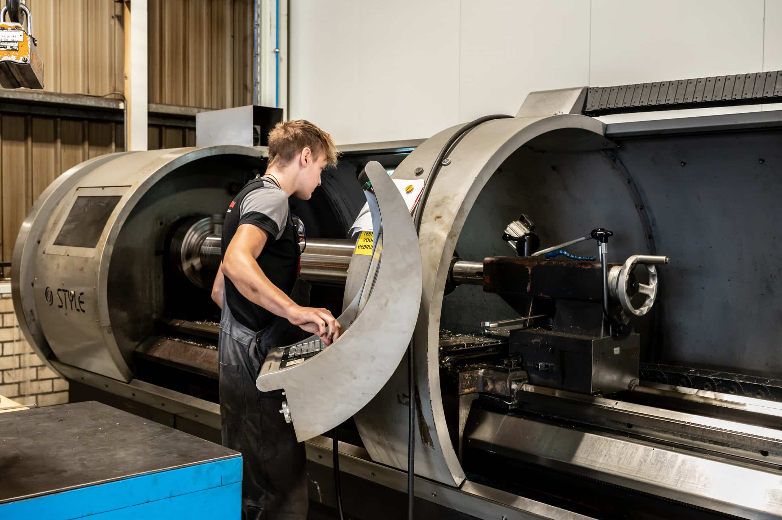 Productie afdeling machinepark